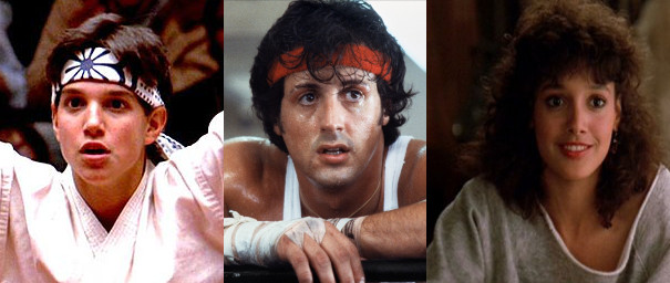 Karaté Kid, Rocky & Flashdance